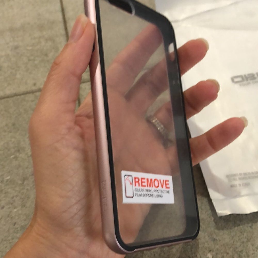 NEW Rose gold iPhone 6/6s Phone case clear with rose gold bumper.